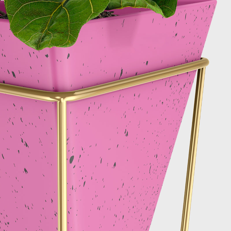 Metal Indoor Outdoor Planter With Stand