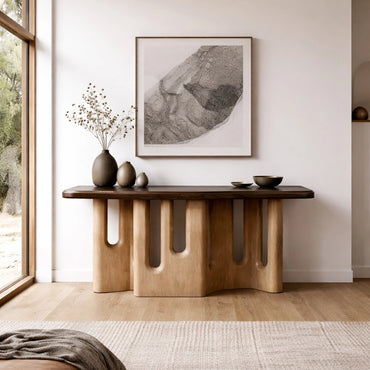 Artistic Wood Console Table