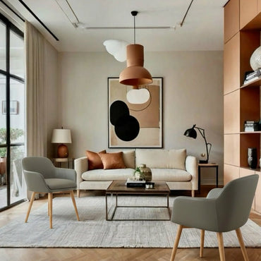 Minimalist Fabric Arm Chair