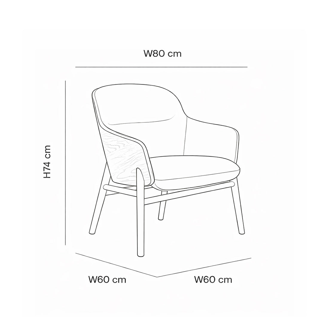 Modern Wooden Lounge Chair