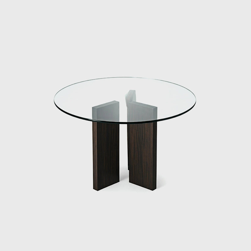 Round Glass Side Table