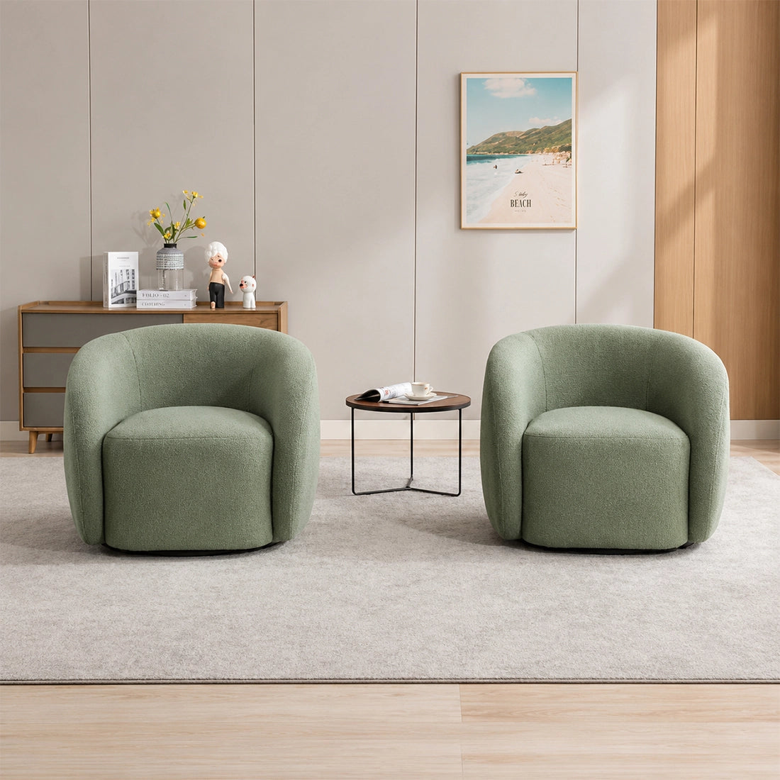 Modern Rounded Accent Chair