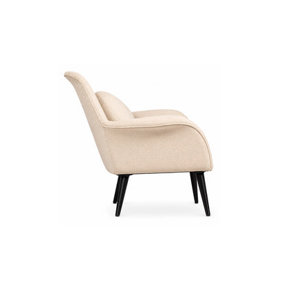 Elegant Fabric Lounge Chair