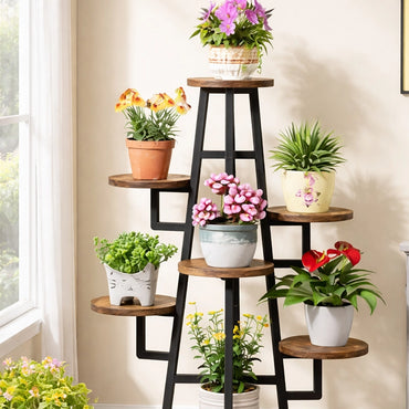 Rustic Wooden Plant Stand