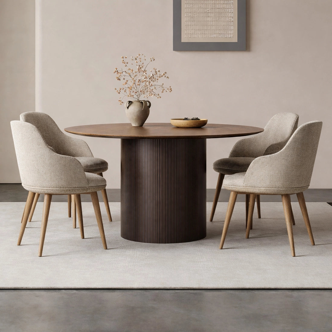 Luxury Dining Table Chair Set