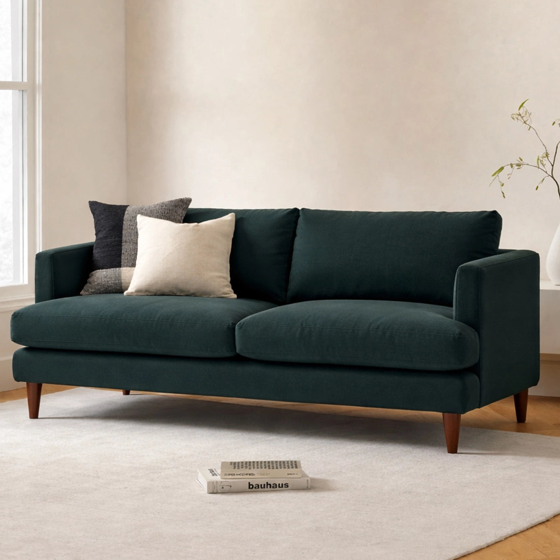 Classic Fabric Three Seater