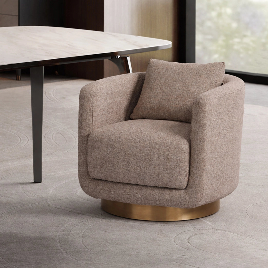 Contemporary Round Base Chair