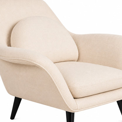 Elegant Fabric Lounge Chair