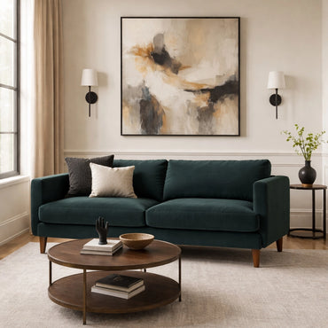 Classic Fabric Three Seater