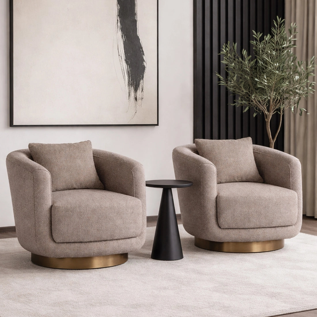 Contemporary Round Base Chair