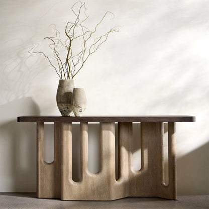 Artistic Wood Console Table