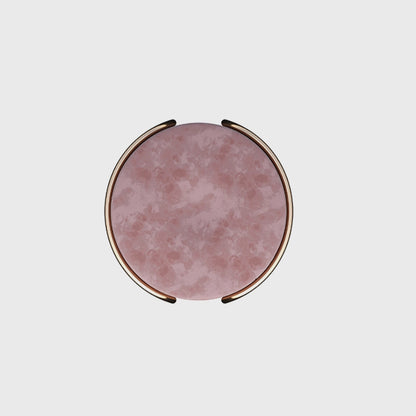 Velvet Round Foot Stool