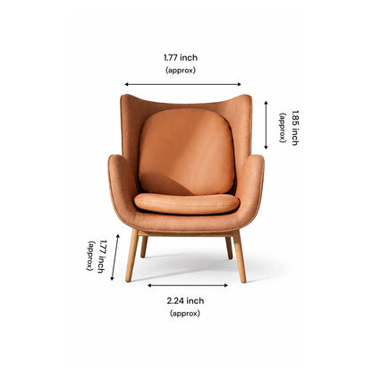 Modern Leather Accent Chair