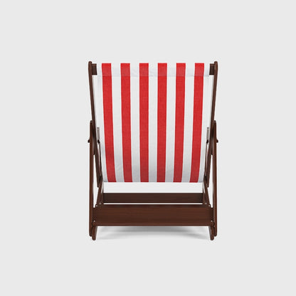 Striped Wooden Deck Chair