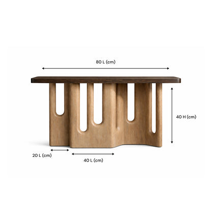 Artistic Wood Console Table