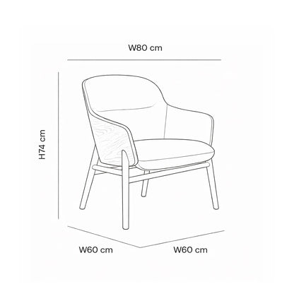 Modern Wooden Lounge Chair