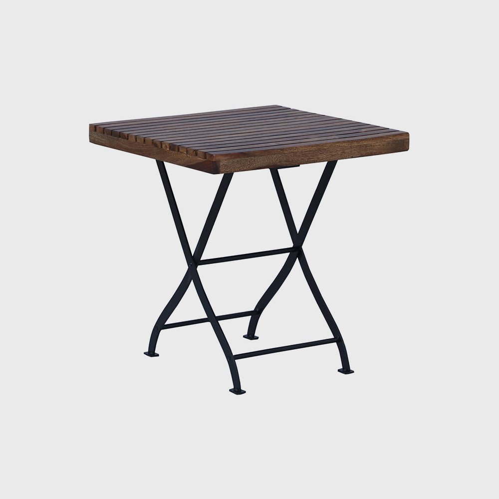 Outdoor Folding Wooden Metal Table