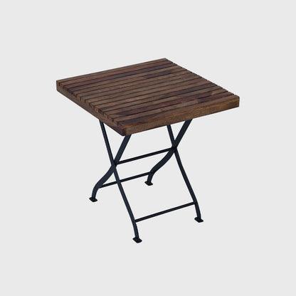 Outdoor Folding Wooden Metal Table