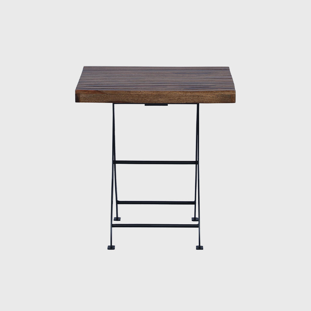Outdoor Folding Wooden Metal Table