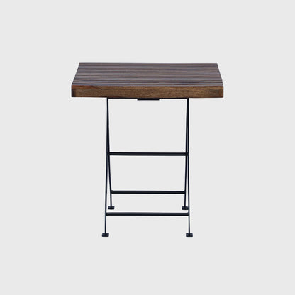 Outdoor Folding Wooden Metal Table