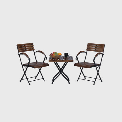 Outdoor Folding Wooden Metal Table